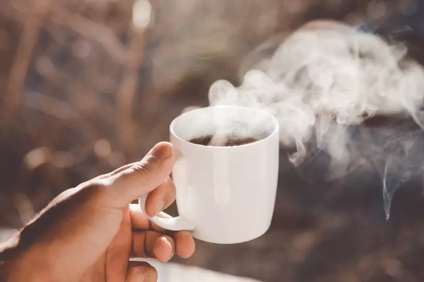 regular hot coffee